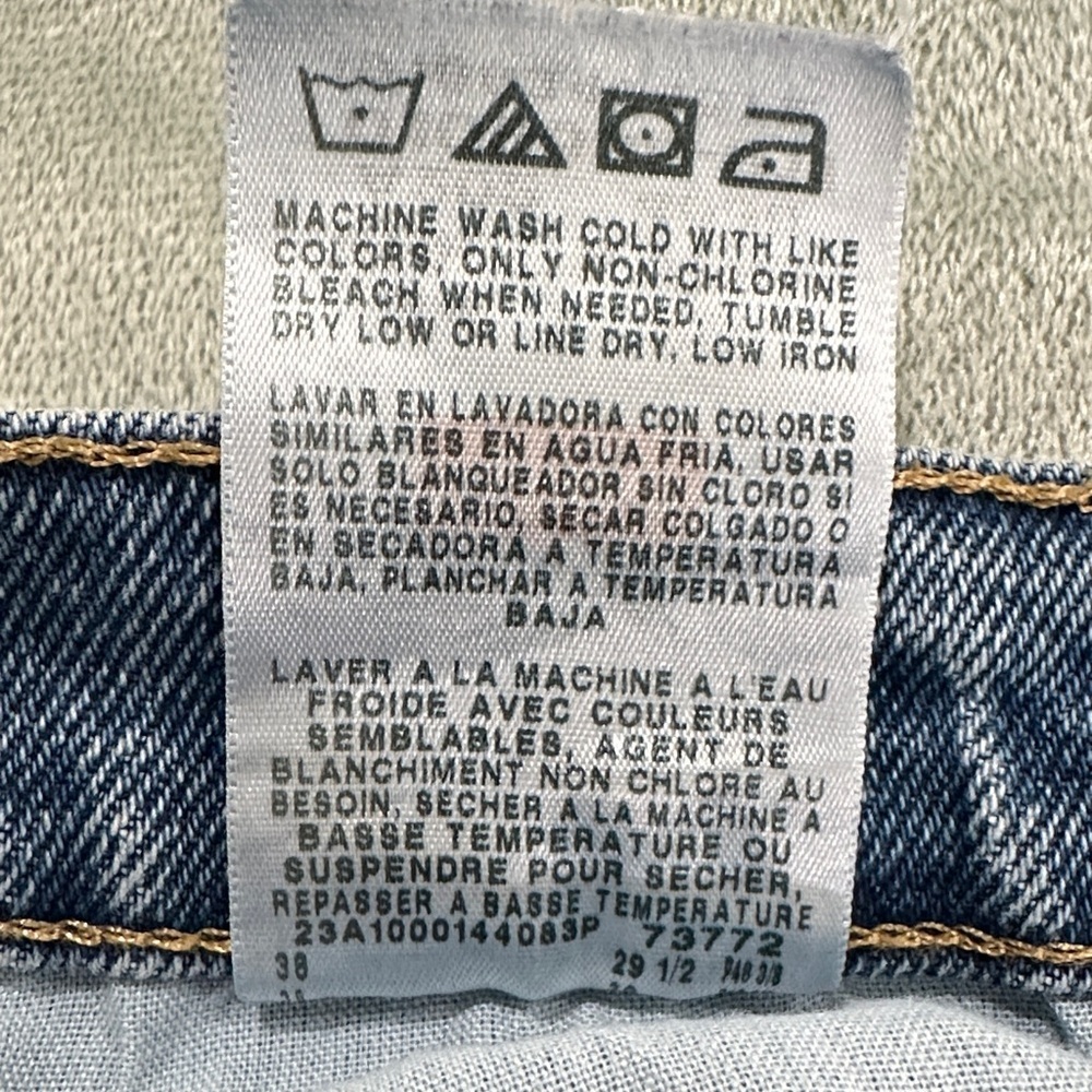 Wrangler Men's Light Blue Straight Jeans 34/29 99% cotton 1%elastane - Picture 5 of 9
